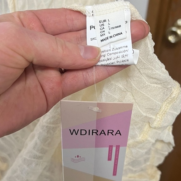 Elegant Cream Swim Coverup - Picture 5 of 6